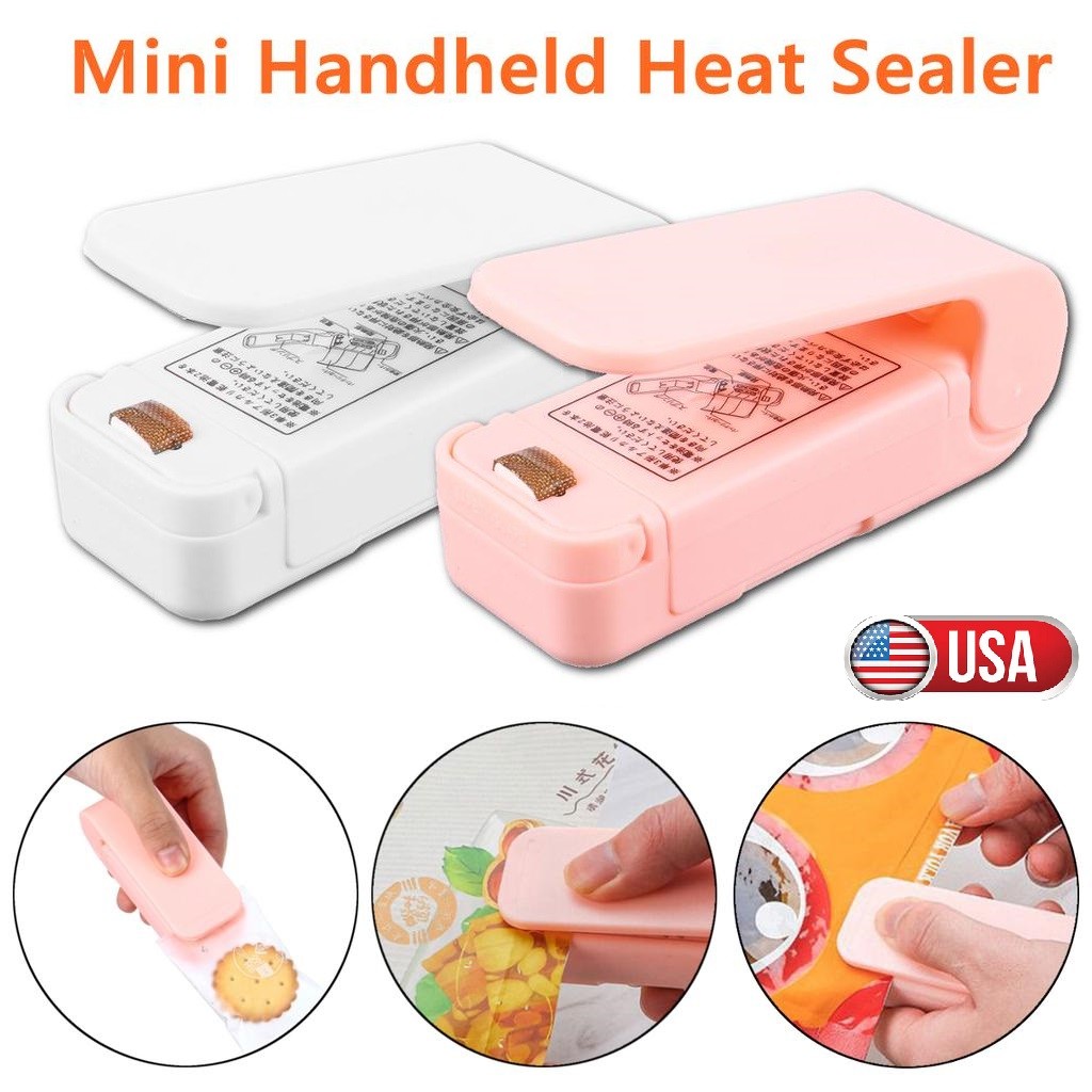 Mini Heat Bag Sealer Thermal Plastic Food Packaging Sealing Machine Portable USA