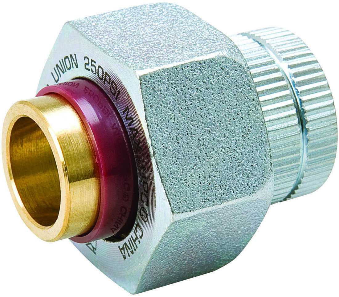 B & K 168-003-S Dielectric Pipe Union, 1/2 in, FPT x C, 250 psi, Brass, Galvaniz