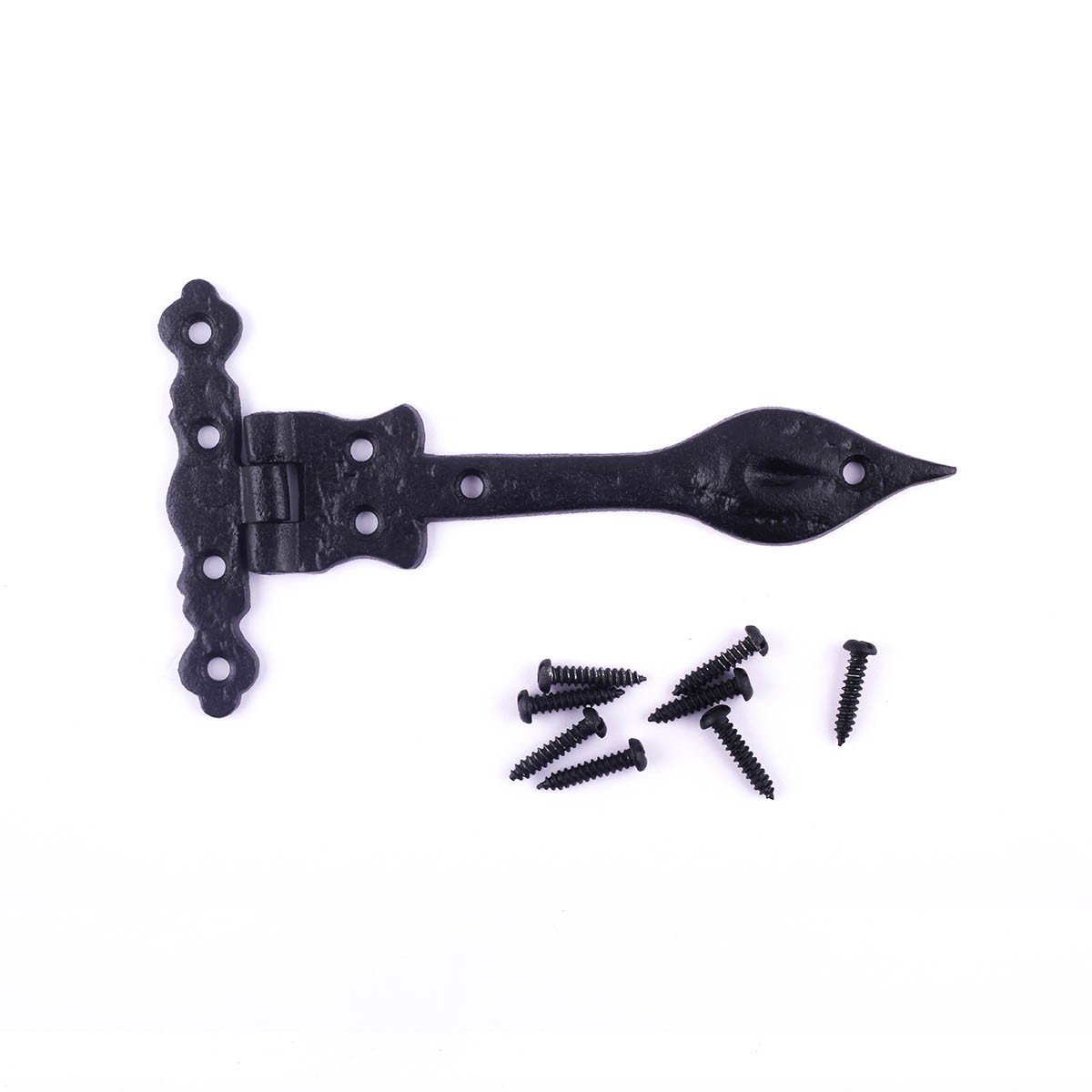 Black Hinges For Doors Wrought Iron Hinge 6 Inch Spear Tip Hinge Hardware