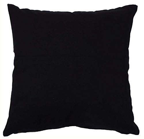 1x Pillow Case.[16"x16"] 200TC 100%Cotton-"1 Quantity Only Not Pair"-Black
