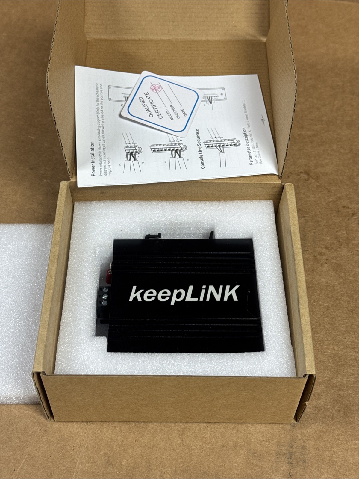 keepLINK KP-9000-45-5TXm 5-Port Industrial Ethernet Switch DIN-Rail FAST SHIP