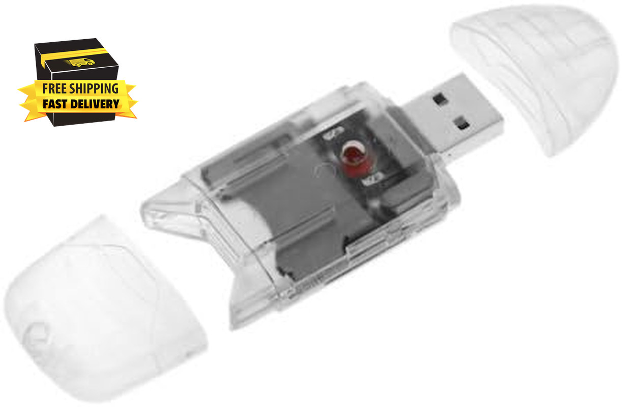 [3 Pack]  Collection USB 2.0 SD/SDHC Memory Card Reader/Writer - Support Sandisk