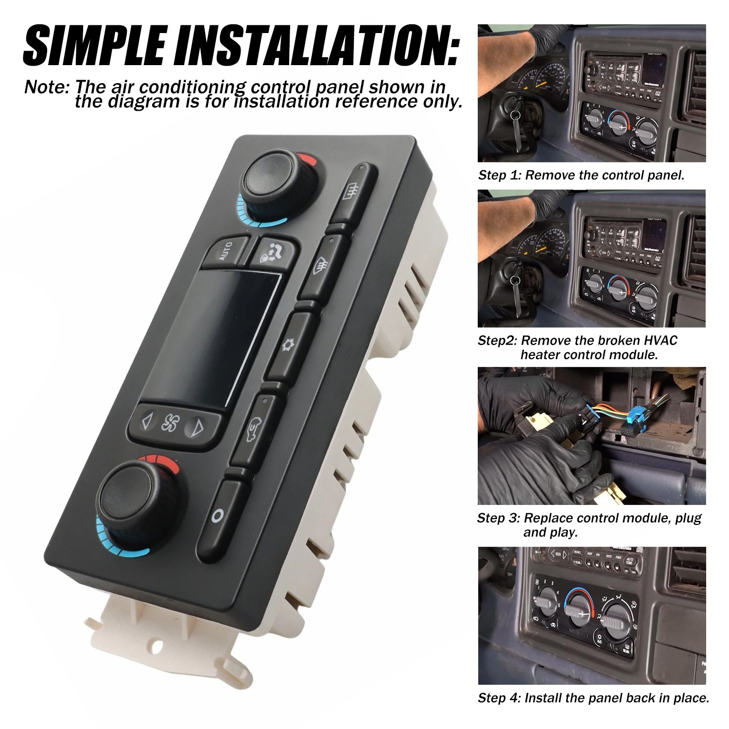 AC Climate Temp Control Unit Fits for Cadillac Escalade Oldsmobile Bravada US