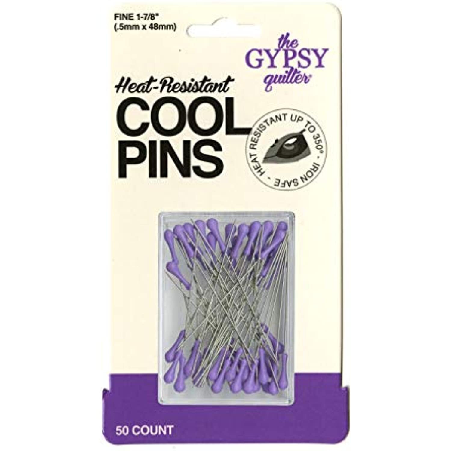 Gypsy Quilter Cool Pins Gypsy Purple 50pc Notions
