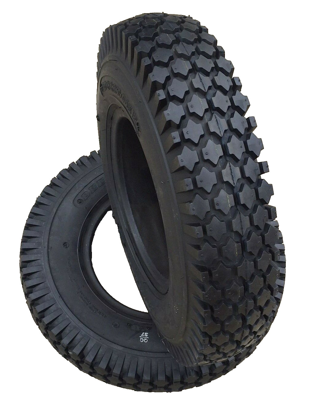 (2) Two 4.80/4.00-8 D256 Stud Tubeless Tires 480 400 8