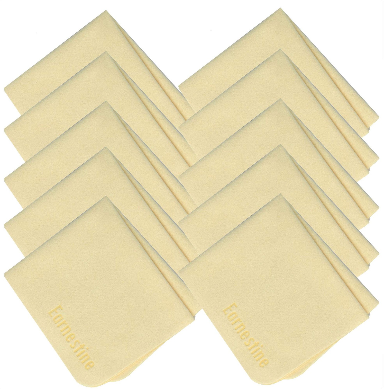 Earnestine 10 Pack 6" x 7" Premium Thick 10 Count (Pack of 1), Beige 10Pack