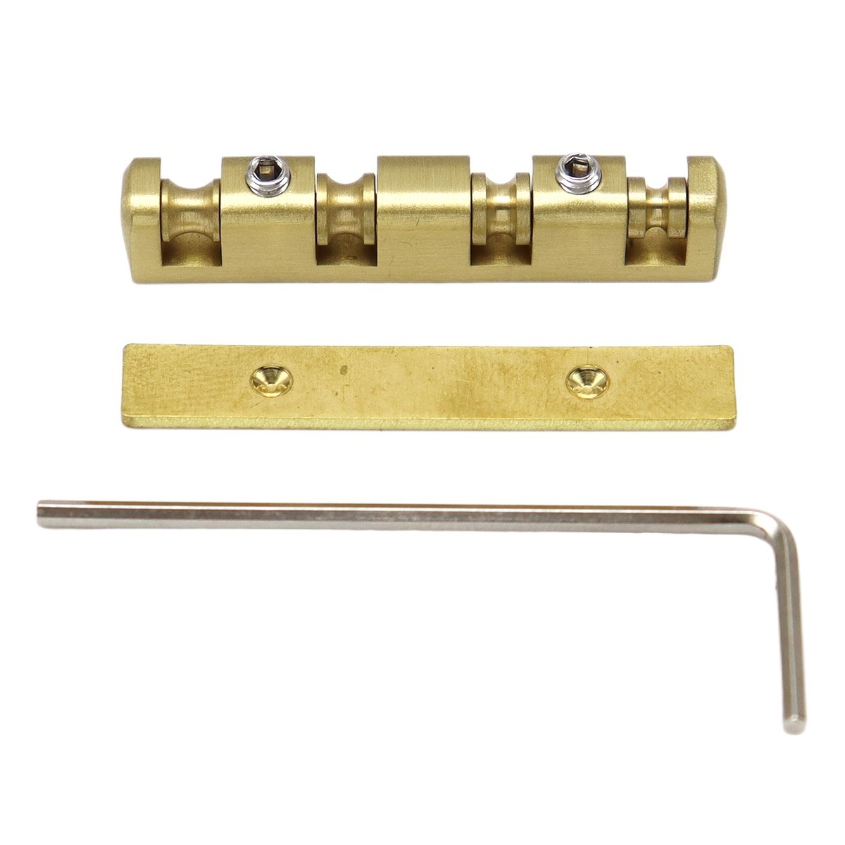 4 String 38mm Bass Nut Split Regulation Adjustable Height Brass Roller Nut
