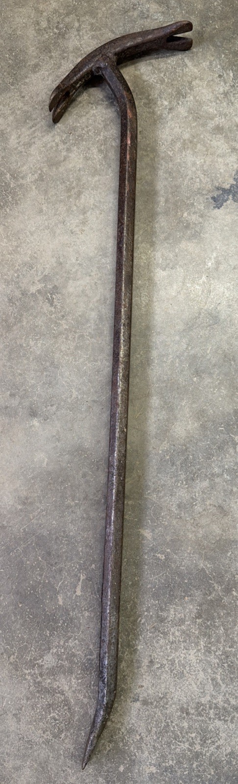Wrecker Crow Bar 37” double claw tapered ?Fulton Or Hand Forged Wrecking 8# Tool