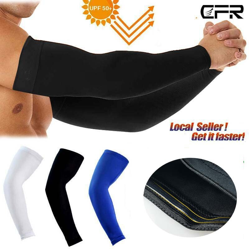 Cooling Arm Sleeve Cover UV Sun Protection Elbow Support Athletic Sport Brace US