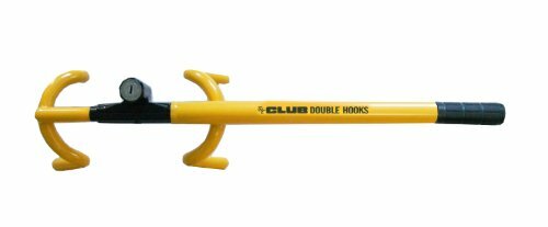 The Club 3000 Twin Hooks Wheel Steering Lock Yellow