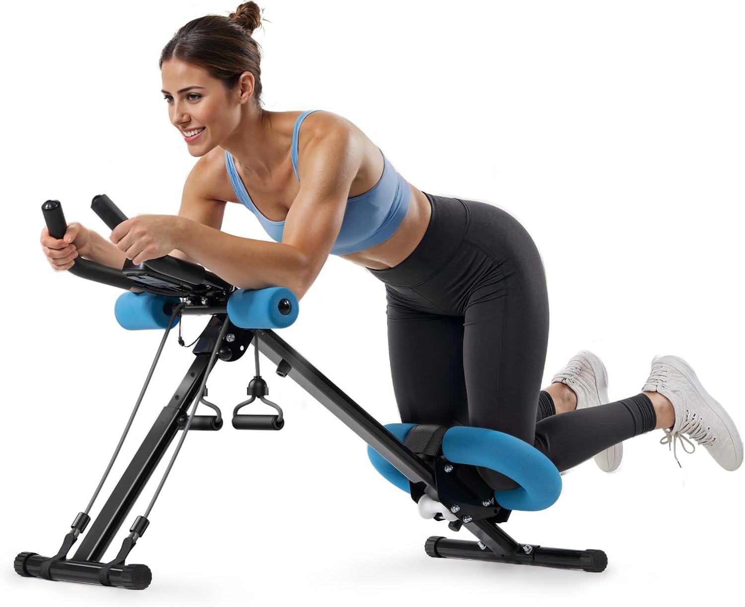 Ab Machine, Ab Workout Equipment, Adjustable Ab Trainer Machine for Abs Workout