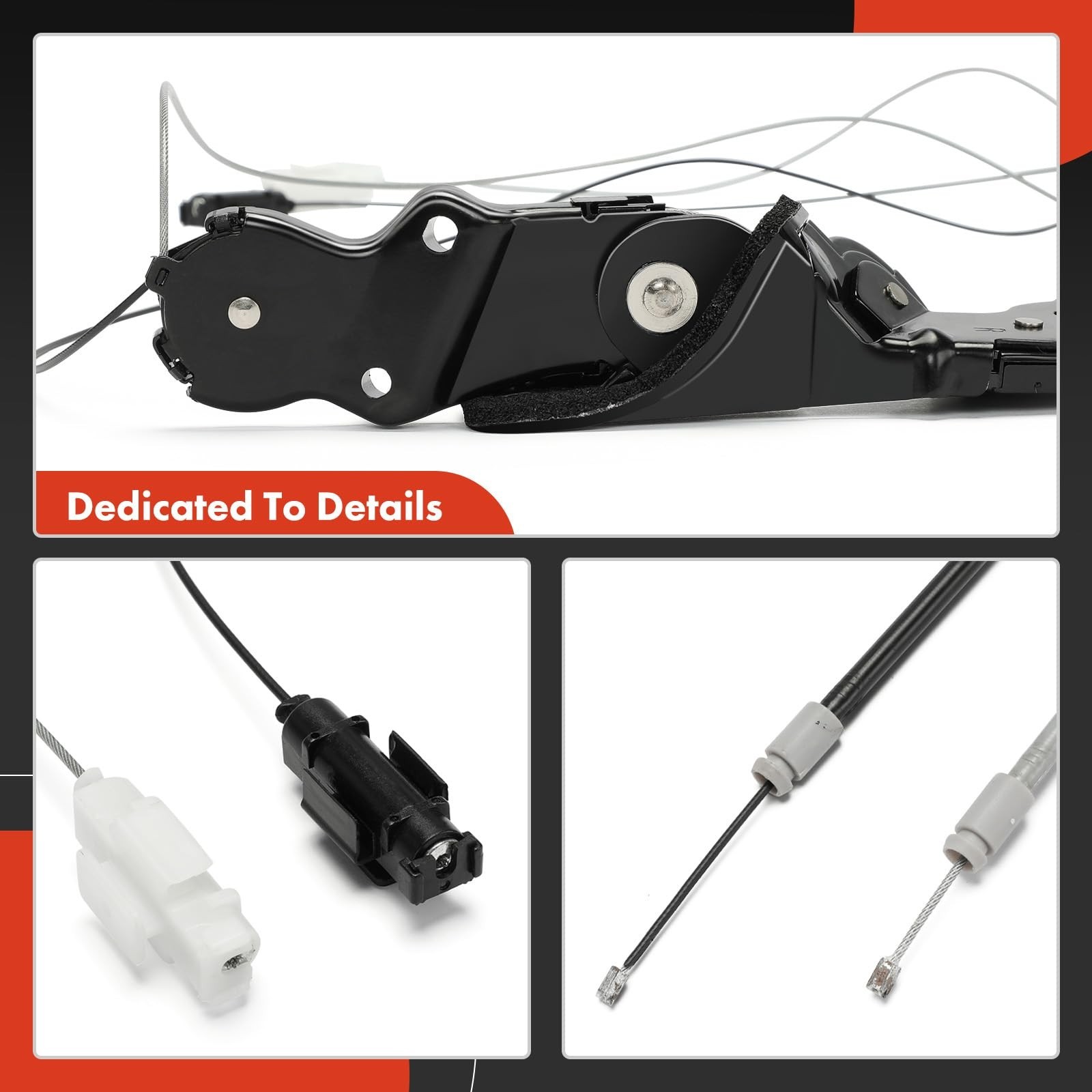 A-Premium Power Sliding Driver and Passenger Door Spool Control Cable Kit Wit...