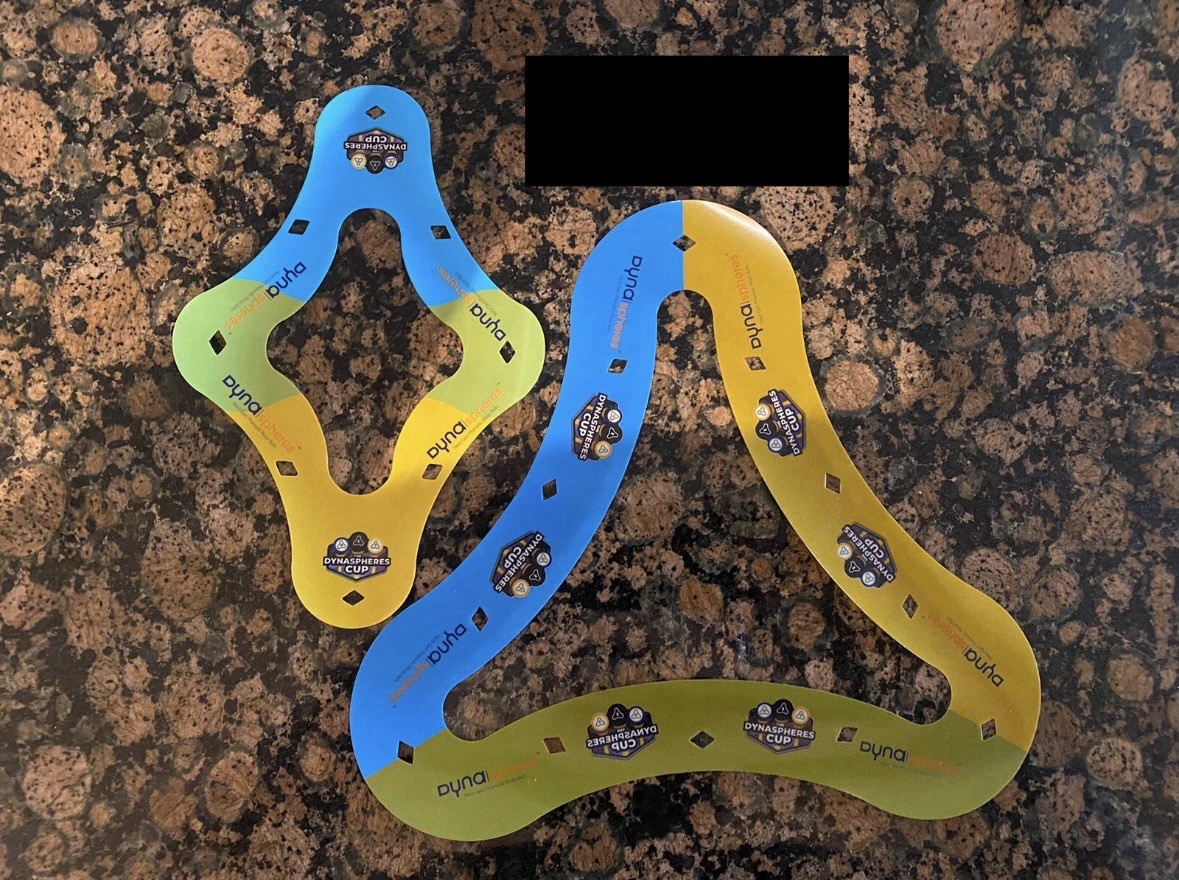 Set Of DynaSphere’s Film Racks | 9-Ball & 8/10-Ball Included. BONUS STICKER