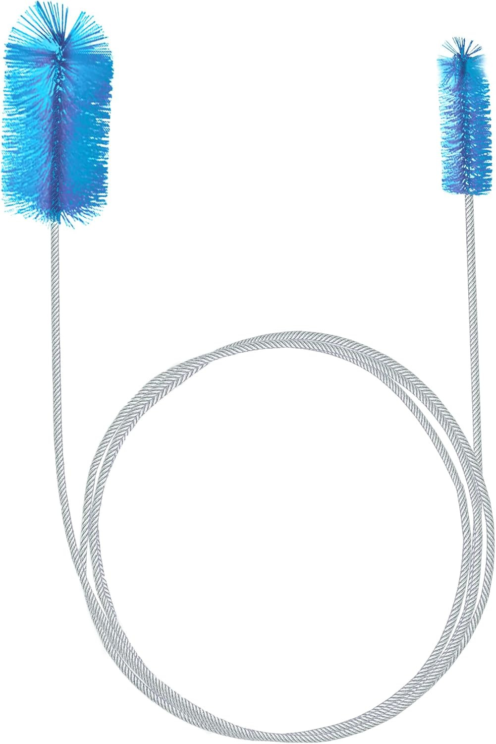 Aquarium Filter Brush, 61" Stainless Steel Spring Long Flexible Tube, Pipe Brush