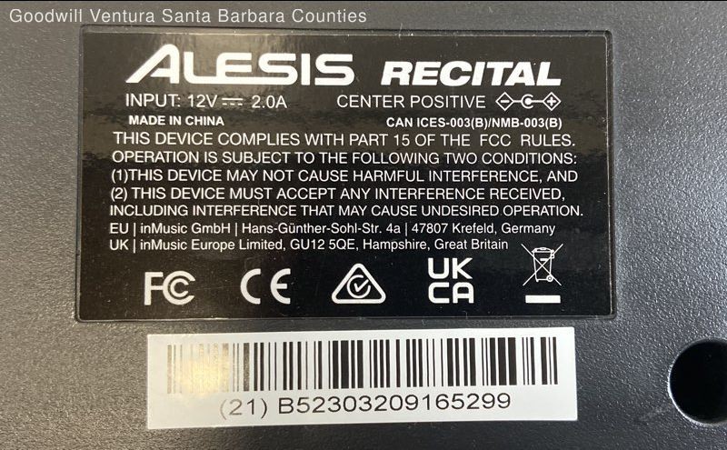 Alesis Recital 88-Key Electronic Keyboard