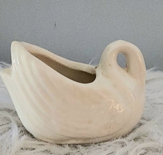 Swan planter farmhouse vintage succulents