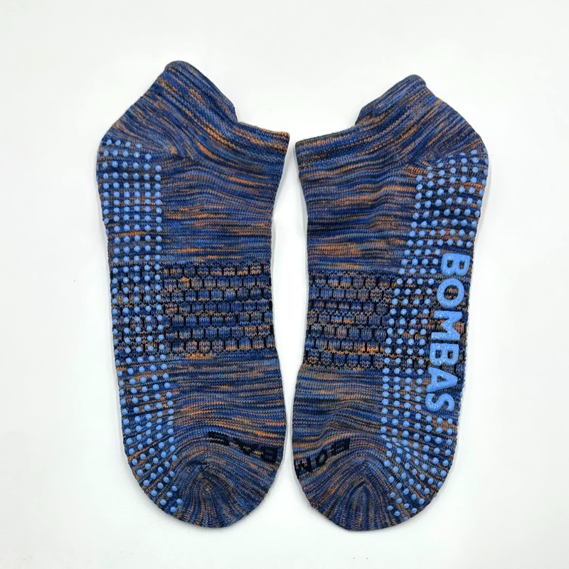 4 pairs Bombas Men's Honeycomb Gripper Ankle Socks Size XL 13.5-16 Blue