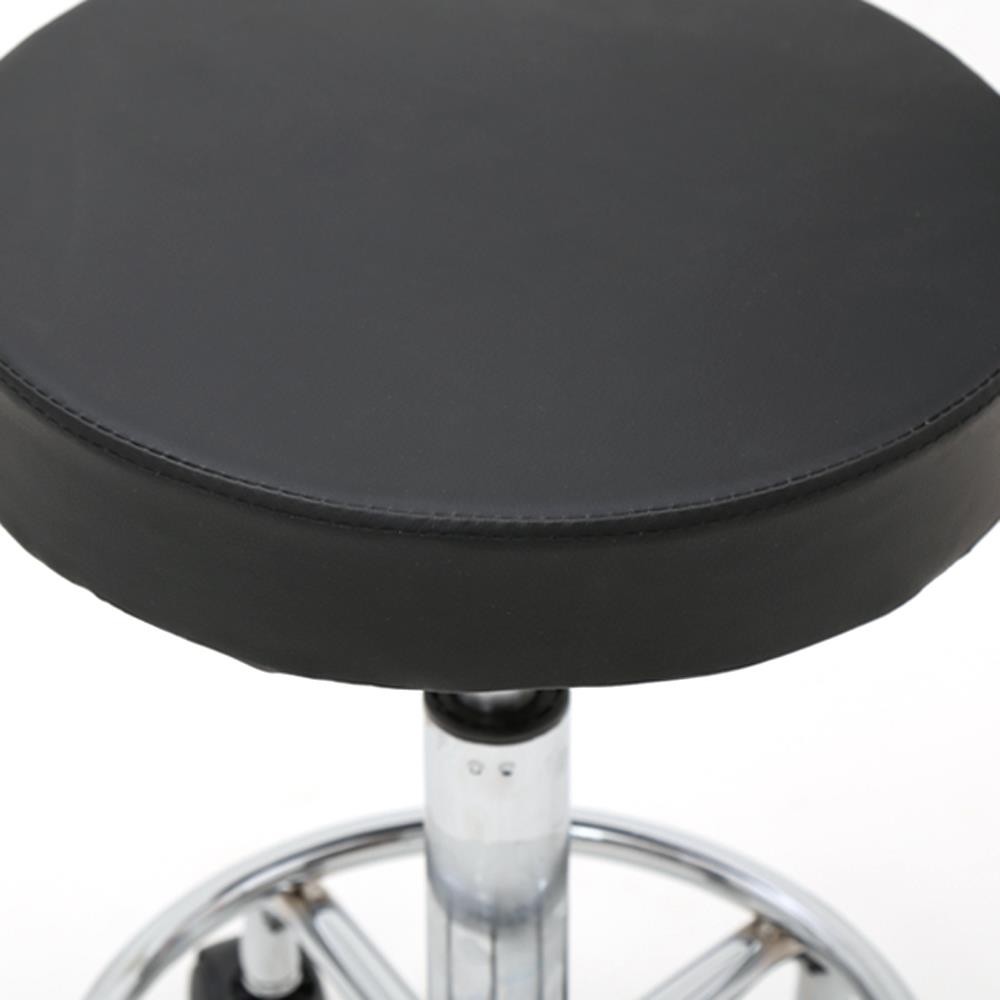 Adjustable Salon Stool with Backrest & Wheels Rolling Swivel Salon Stool Chair
