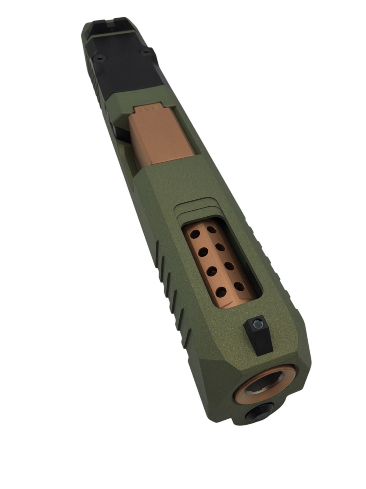 Turbo For G19 custom Slide Gen3NEW Cerakote Crocodile Complete W/ Copper Ported