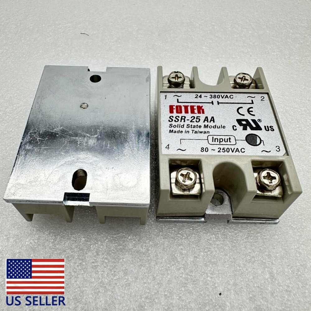 1PC NEW SSR-25AA Solid State Relay Input 80-250V AC Control AC 24V-380V