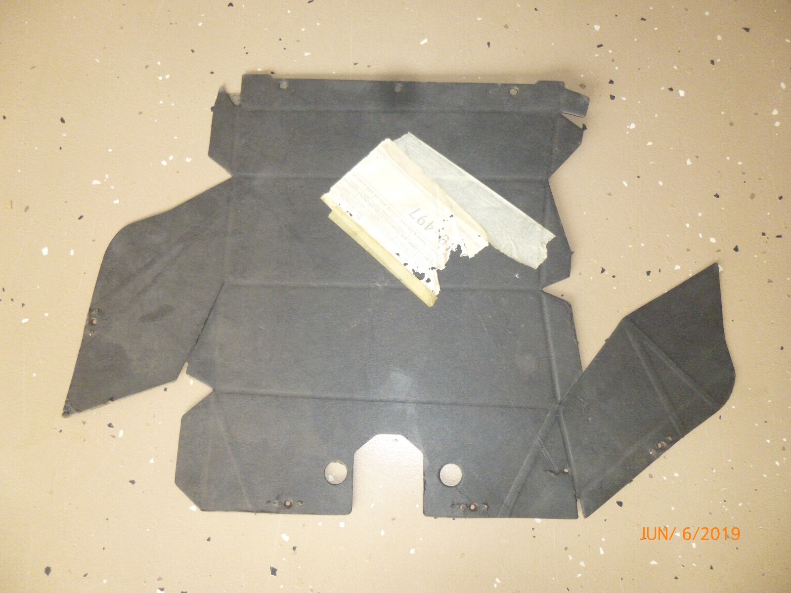 1967 1968 Camaro Firebird NOS GM Glove Box Insert w/ Factory A/C  3891766