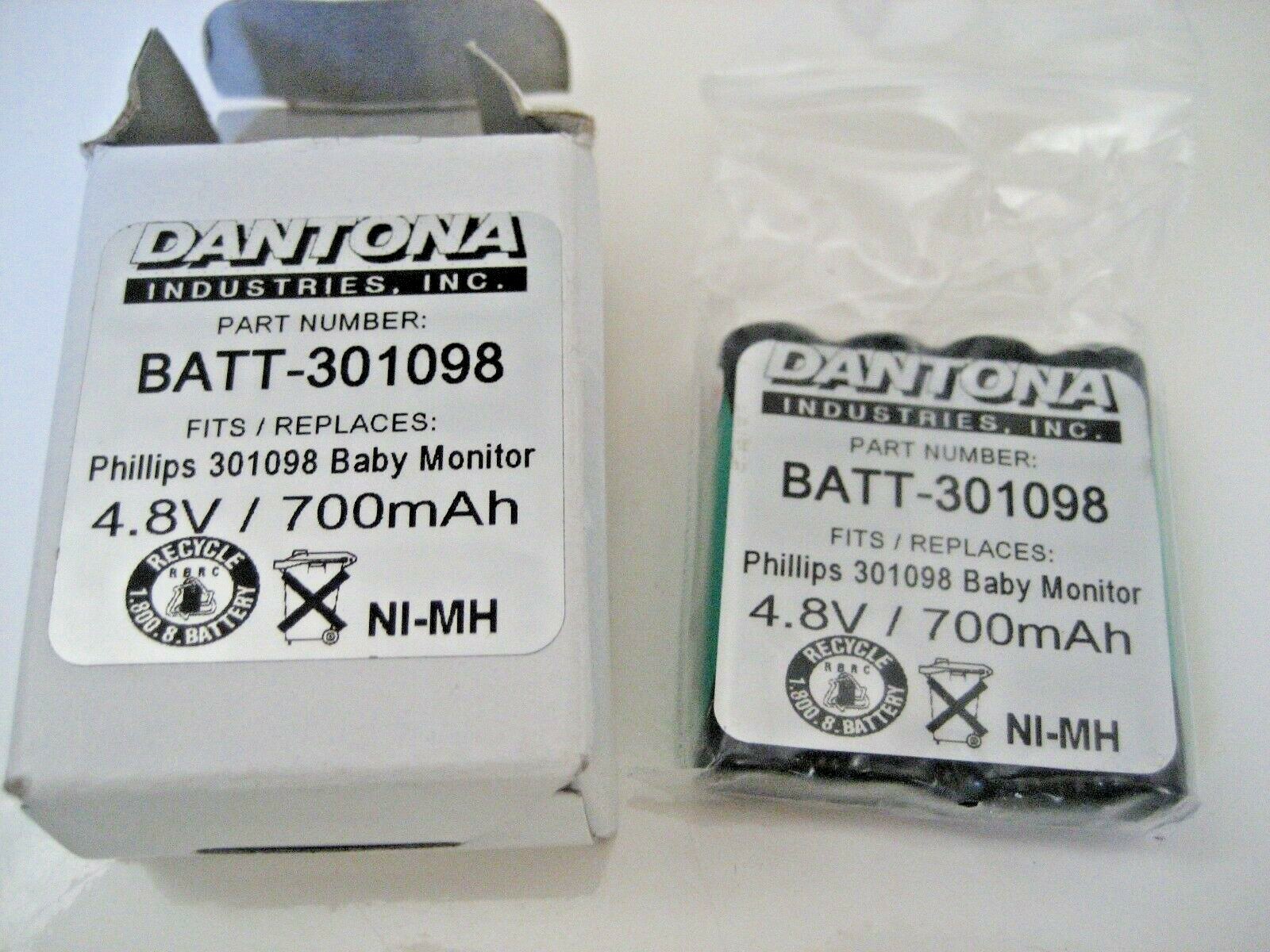 New BABY MONITOR REPLACEMENT BATTERY DANTONA PHILLIPS 301098 4.8V 700 mAh