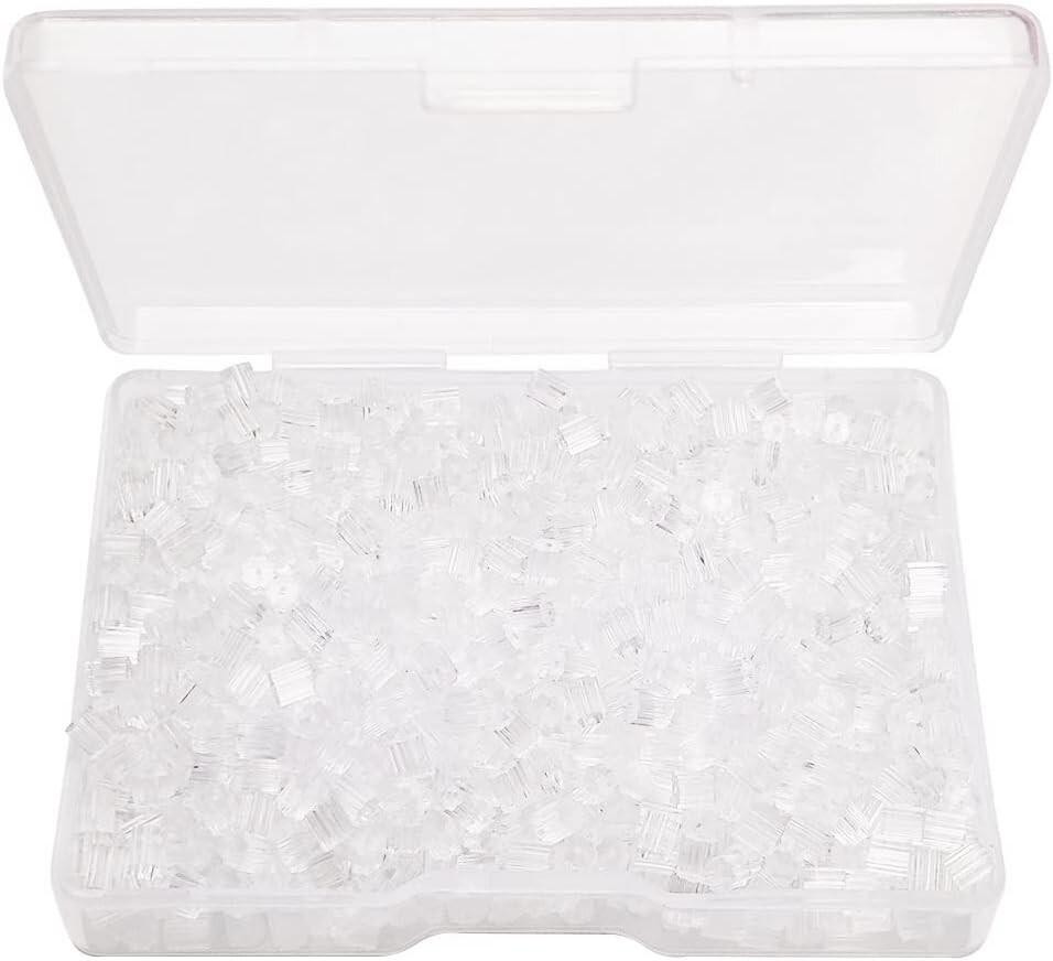 1000 Pcs Back Earrings Rubber Earring Backs - Silicone Earring Backs Soft Clear