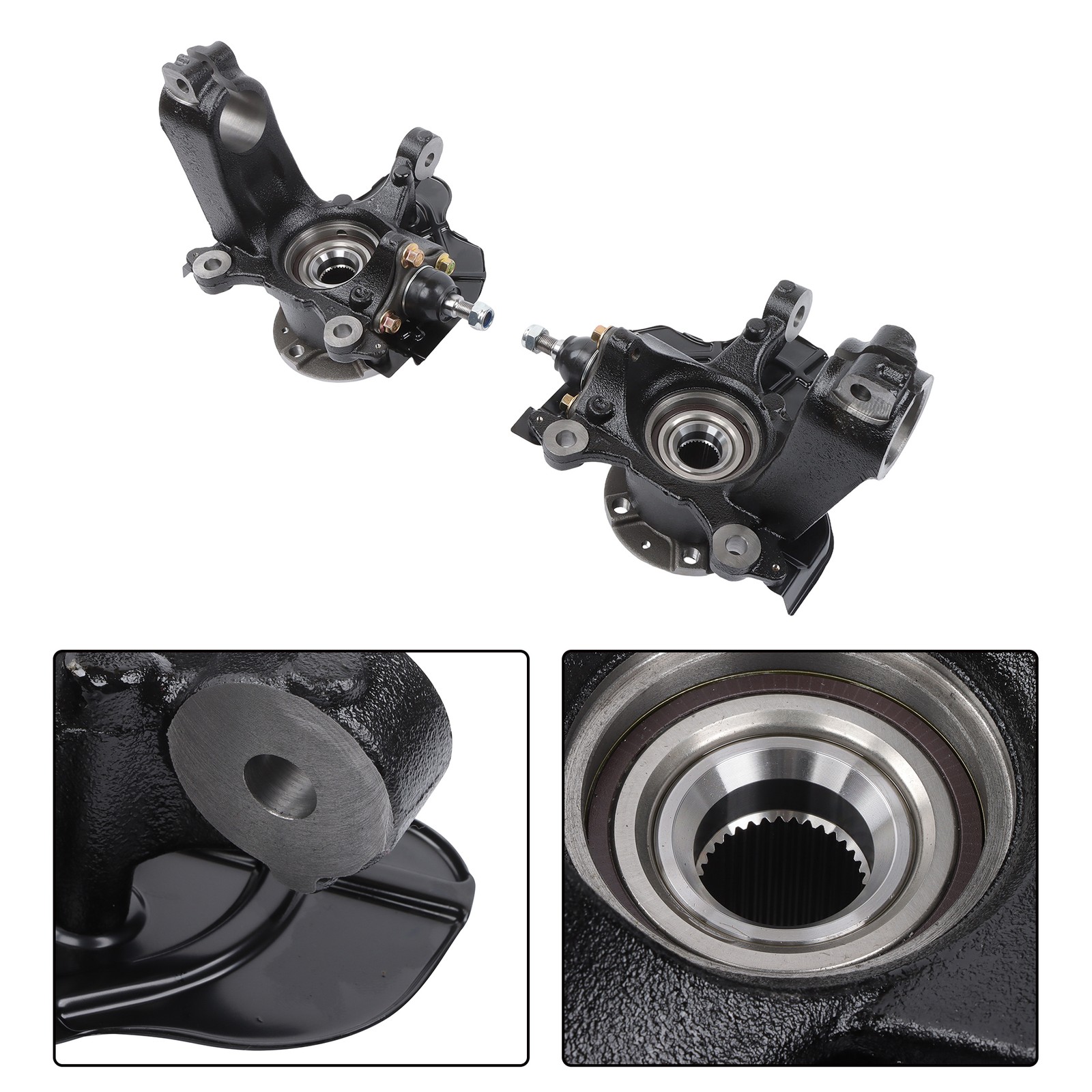 For Ram ProMaster 2014-2020 2Pcs Front LH & RH Steering Knuckle & Hub Bearing