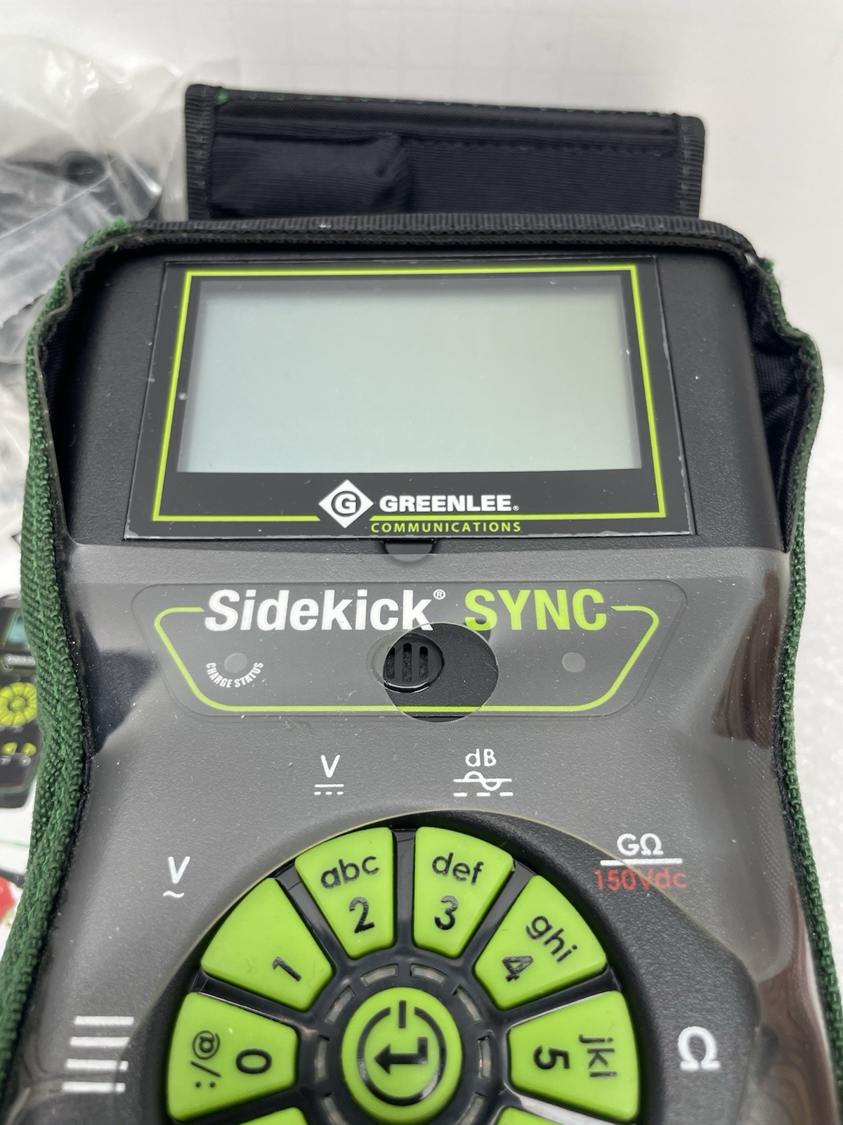 GREENLEE SIDEKICK SYNC 1160-1000 CABLE TESTER METER TOOL TESTED NEED NEW BATTERY