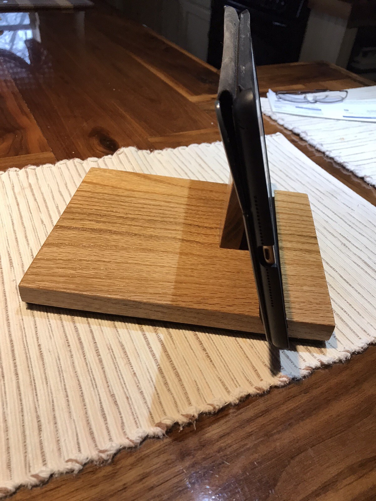 Handmade Oak Tablet/Phone Holder