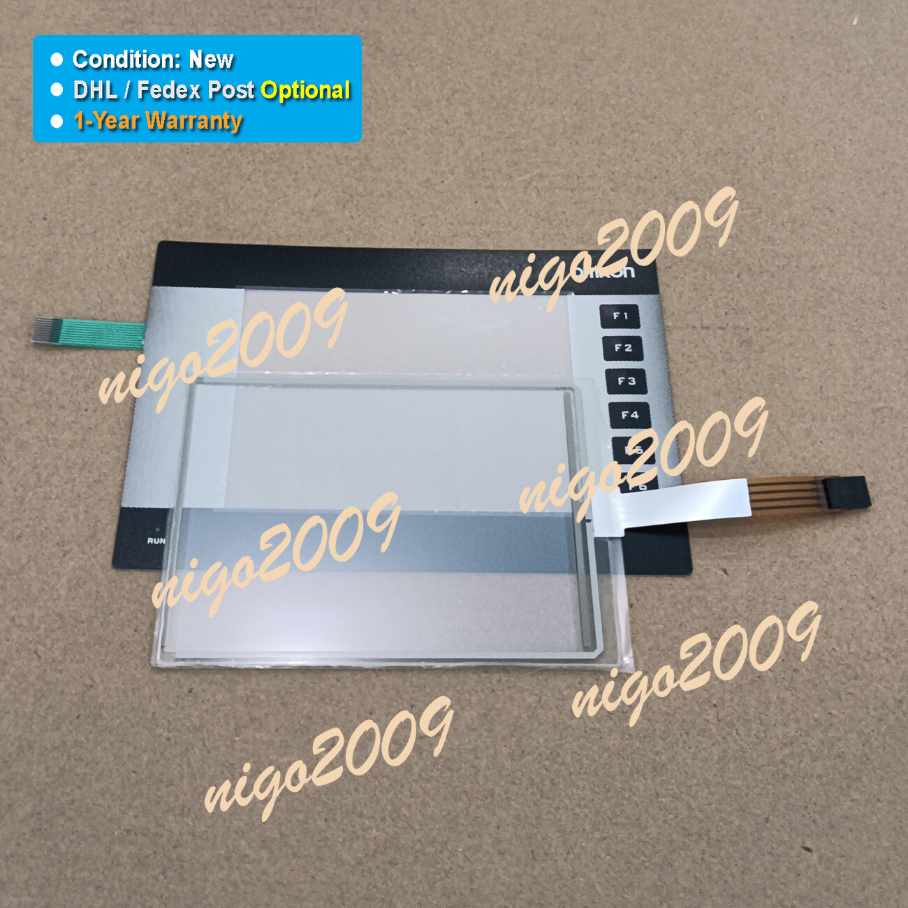 Touch Screen Glass Panel Membrane Fit for OMRON NQ5-MQ000-B Interactive Display