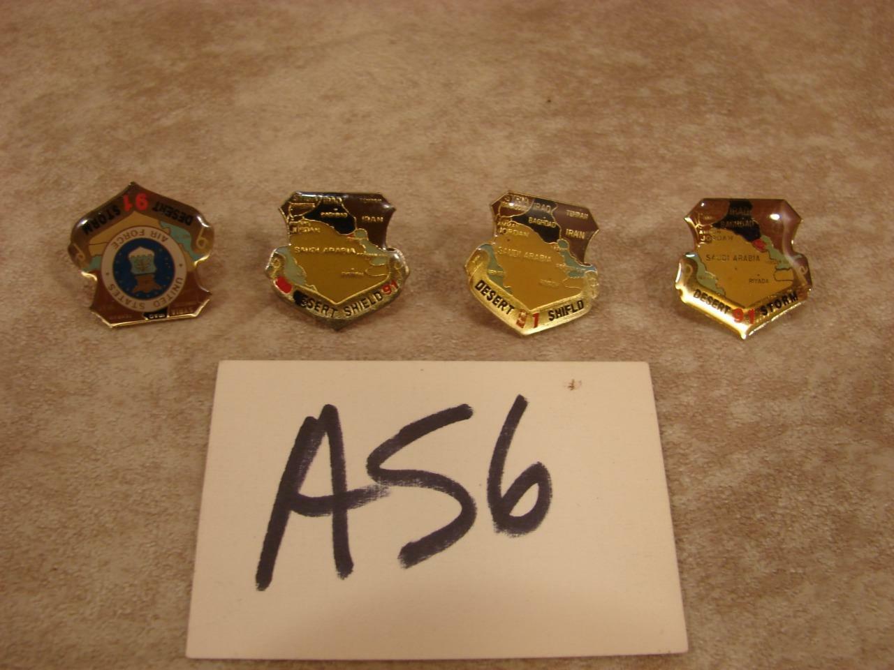 A56 VINTAGE LOT DESERT SHEILD 91 DESERT STORM US AIR FORCE LAPEL HAT VEST PIN