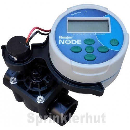 Hunter Node-100 Single Zone 9V Battery Operated Controller w/PGV-101 Valve NPT