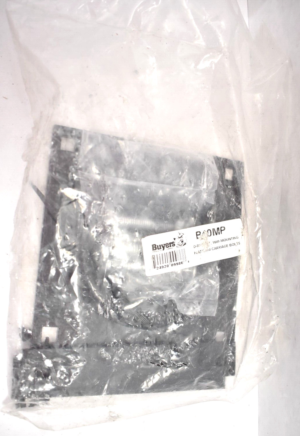Buyers Products D-Ring w Mounting Plate & Carriage Bolt B40MP 30PD35 Black