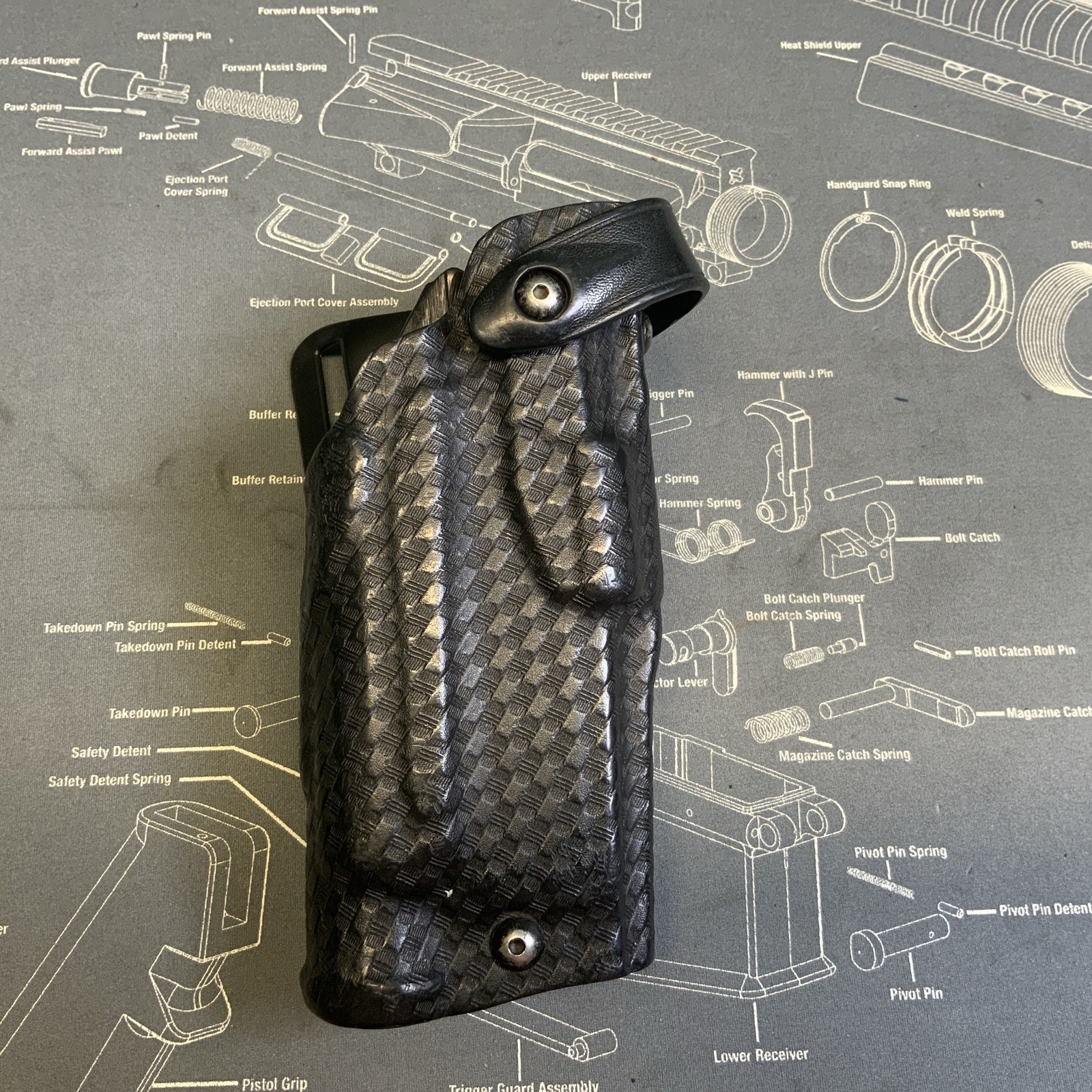 Safariland Basketweave Duty Holster 6360-4502 RH SIF P-320 5” IT M3 LIGHT