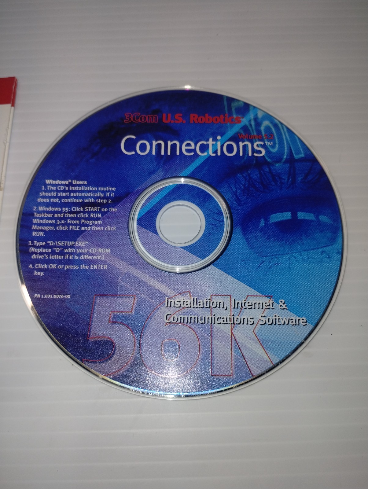3Com U.S. Robotics Connections 56K Software on vintage CD