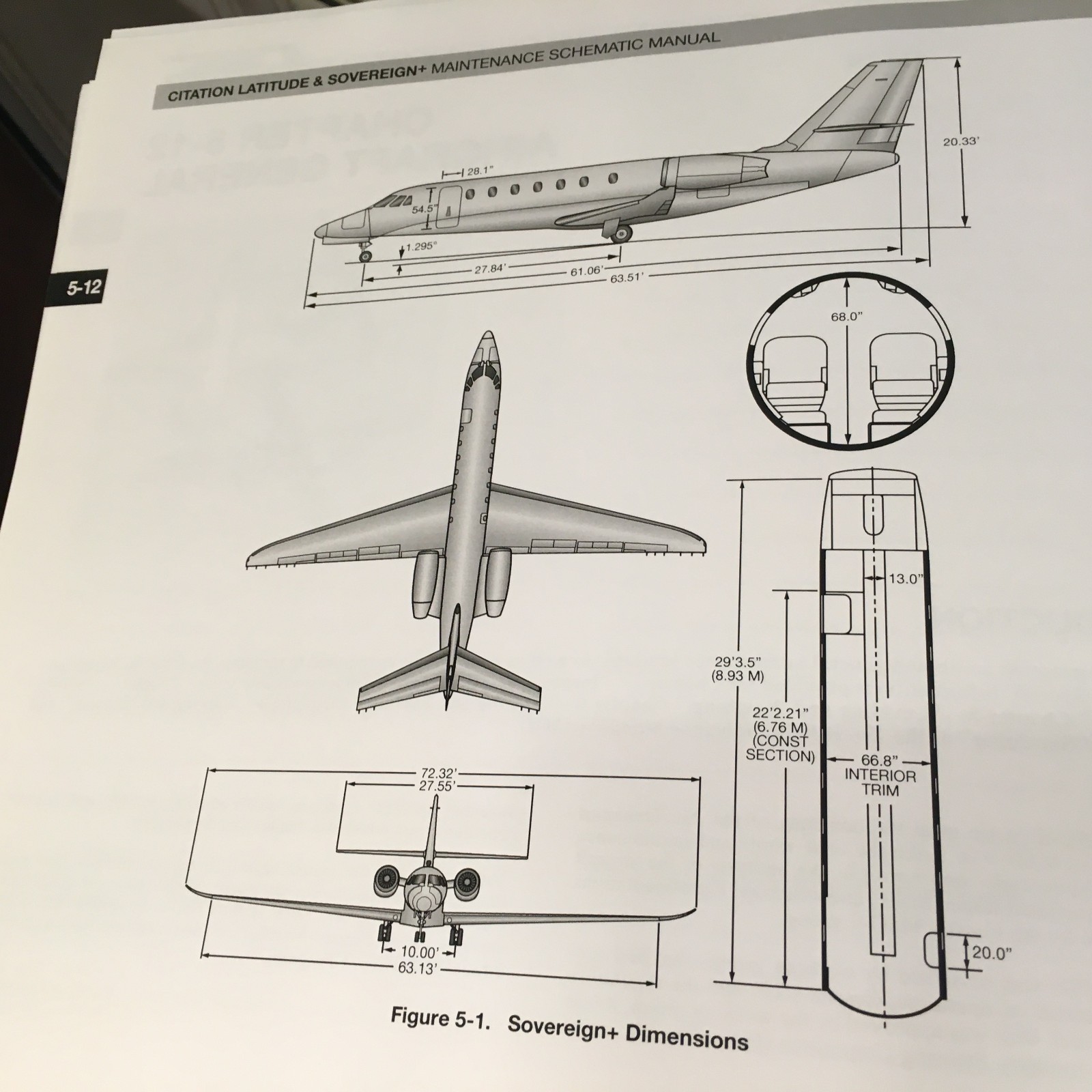 Citation Latitude & Sovereign+ Maintenance Training Schematic Manual