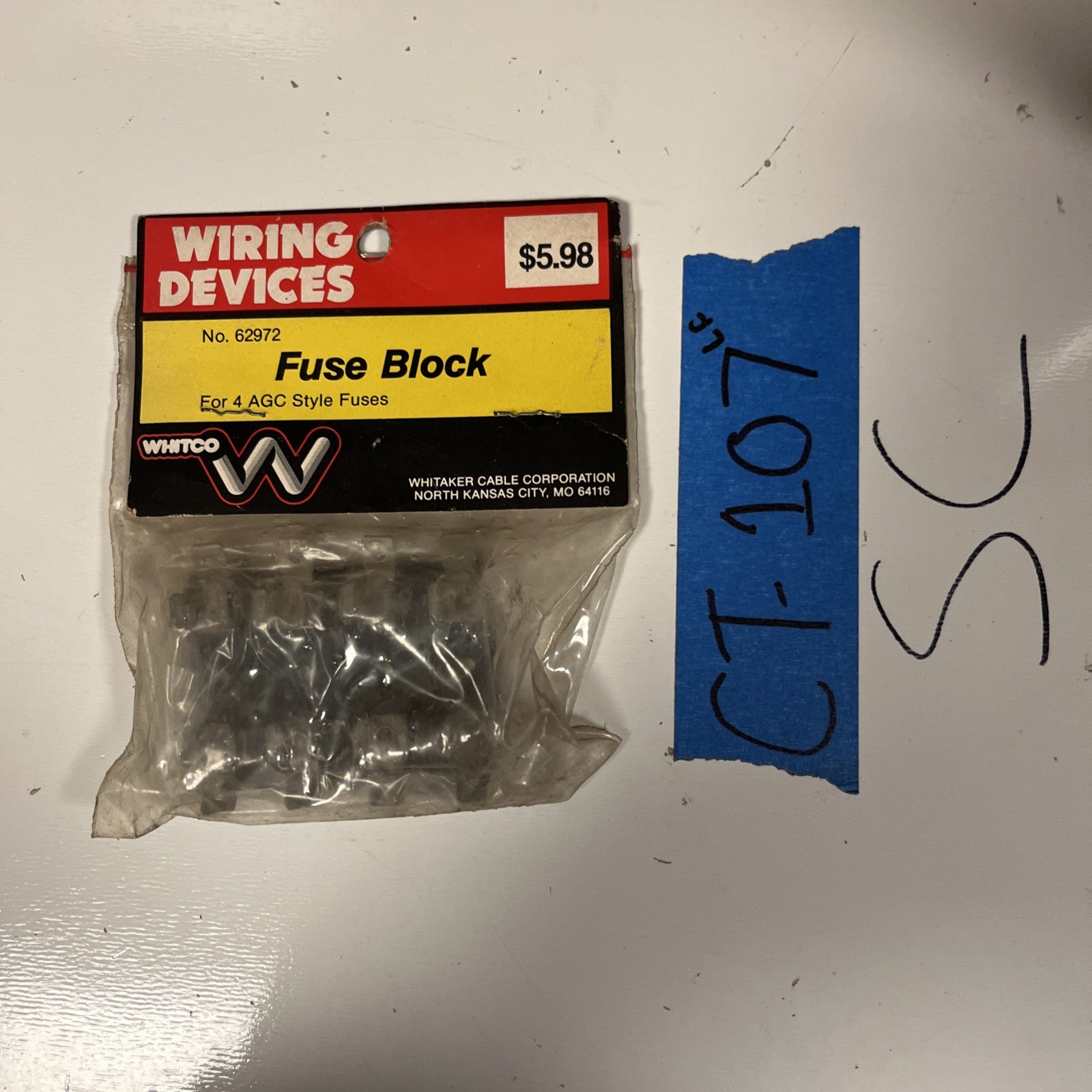 Whitco Fuse Block 62972 Durable Electrical Panel Holder Automotive Replacement