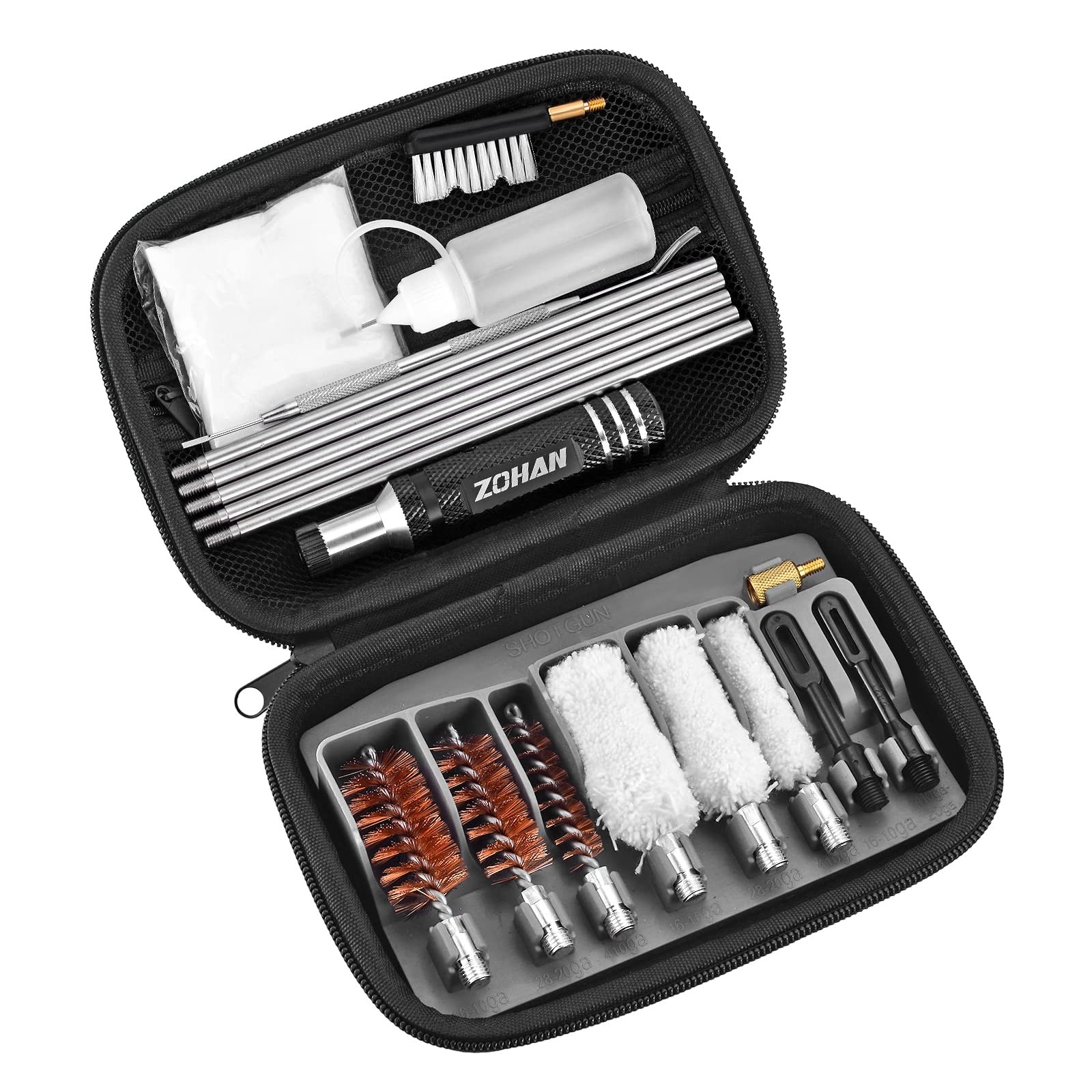 ZOHAN Shotgun Cleaning Kit 12 20 Gauge .410ga Rifle Gun Cleaner Supplies