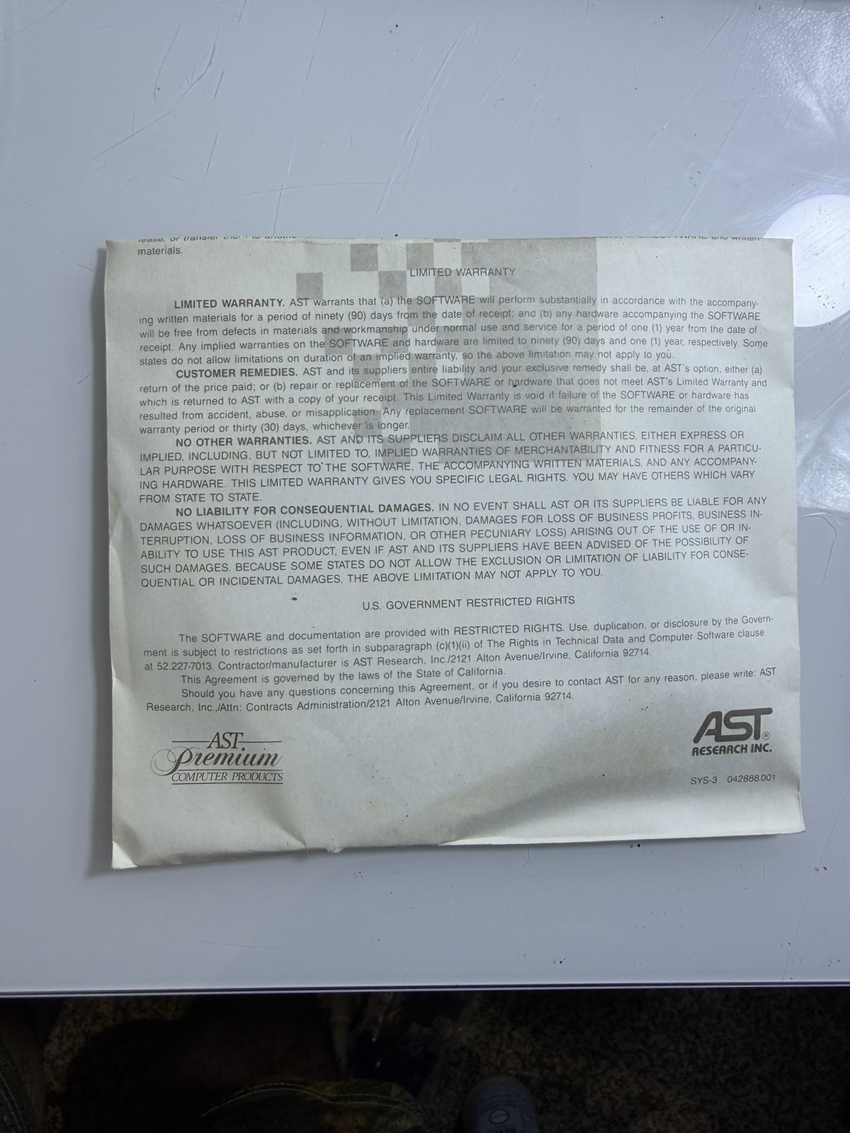 Microsoft Ms-dos 5.0 from AST Complete User Guide Brand New Vintage
