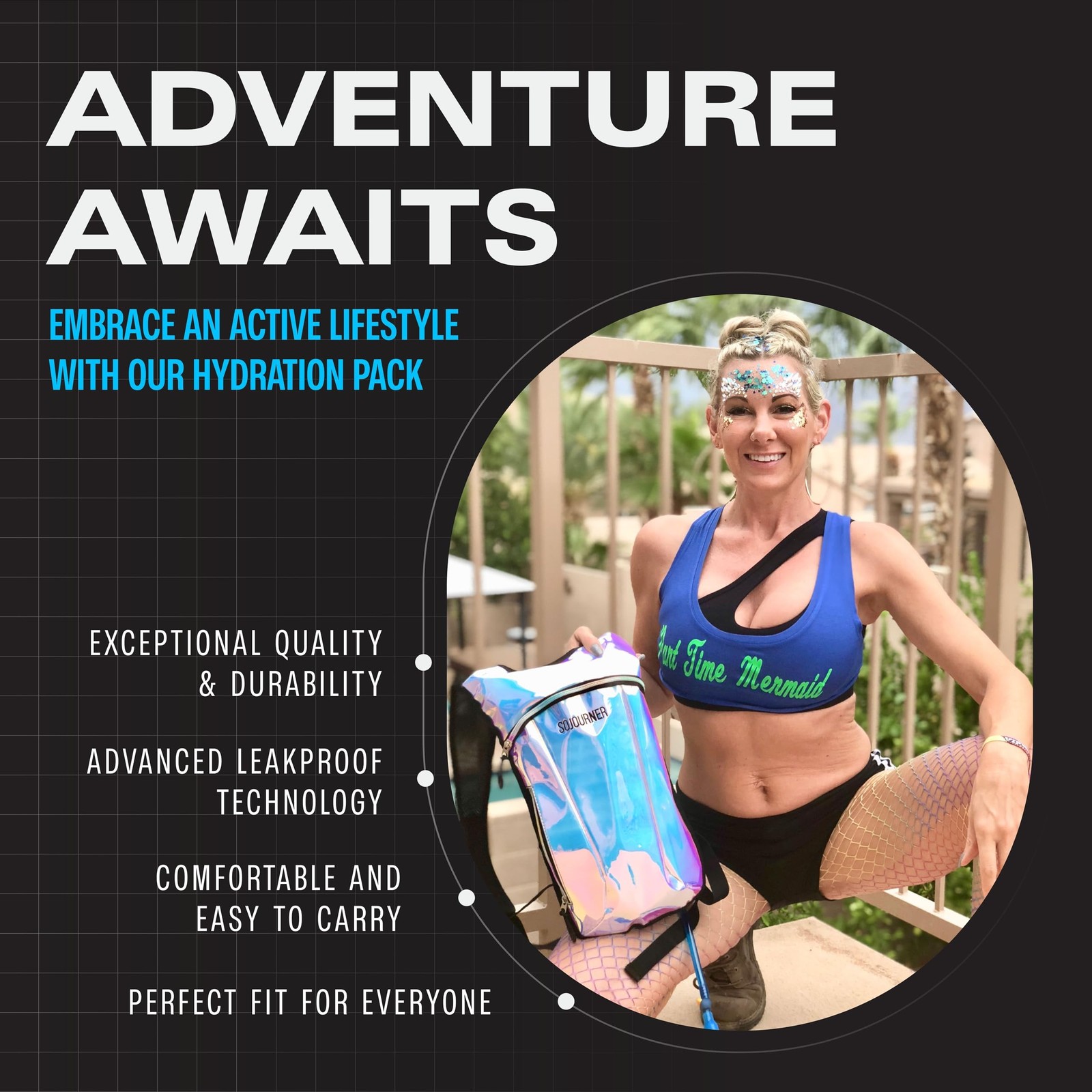 Sojourner Rave Hydration Pack - Hydration Backpack - Hydropack with 2L Bladde...