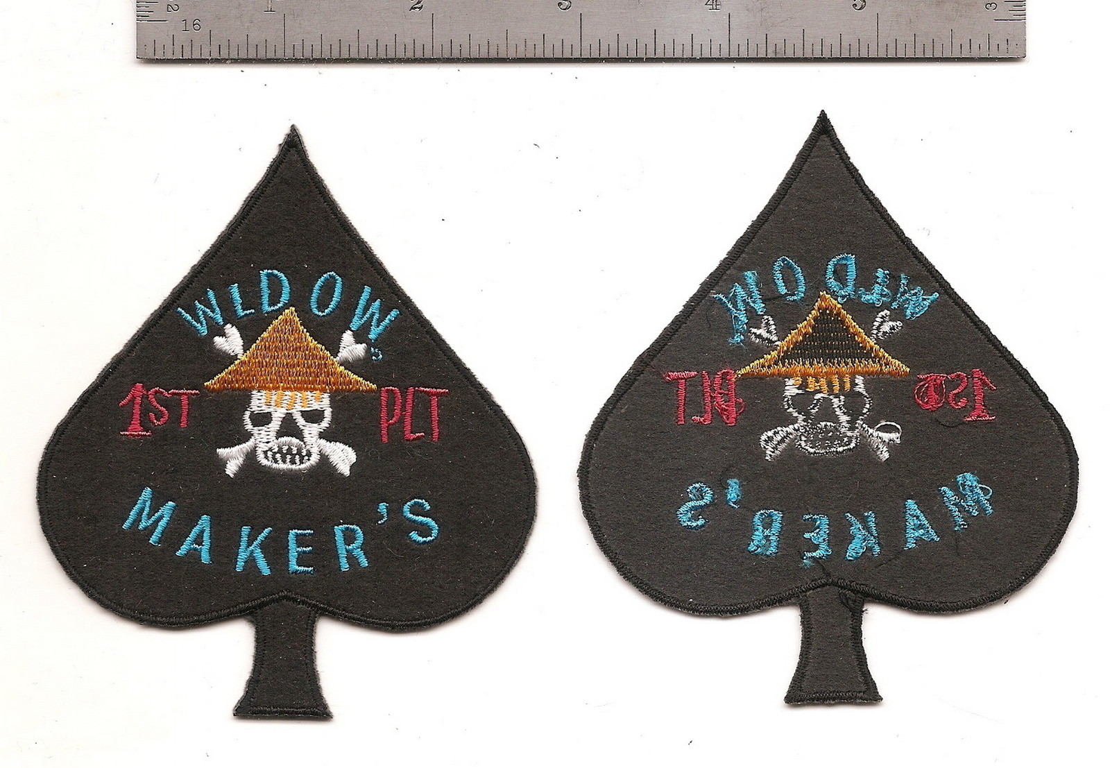 #286 WIDOW MAKER'S 1ST PLT. PATCH, SF, Vietnam WAR