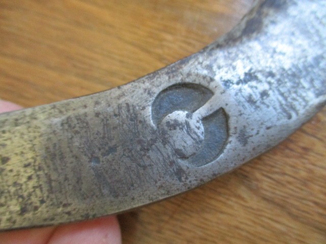 Hand Forged Hook Knife w/ Scroll Design - Blacksmith Signed