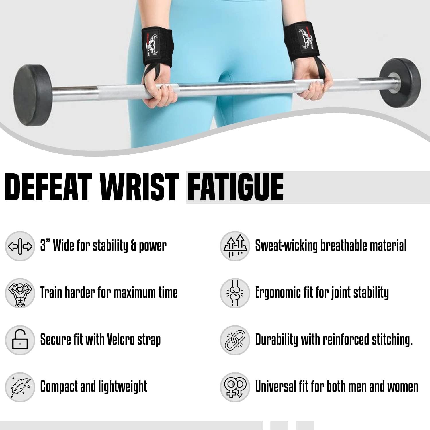 Multifunctional Wrist Support Straps - Ideal for Bodybuilding & Cross-training