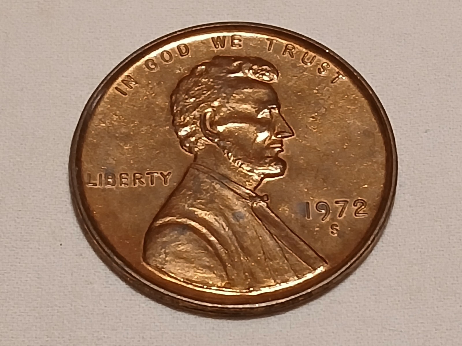 1972 Lincoln Memorial Large 3" One Cent Penny