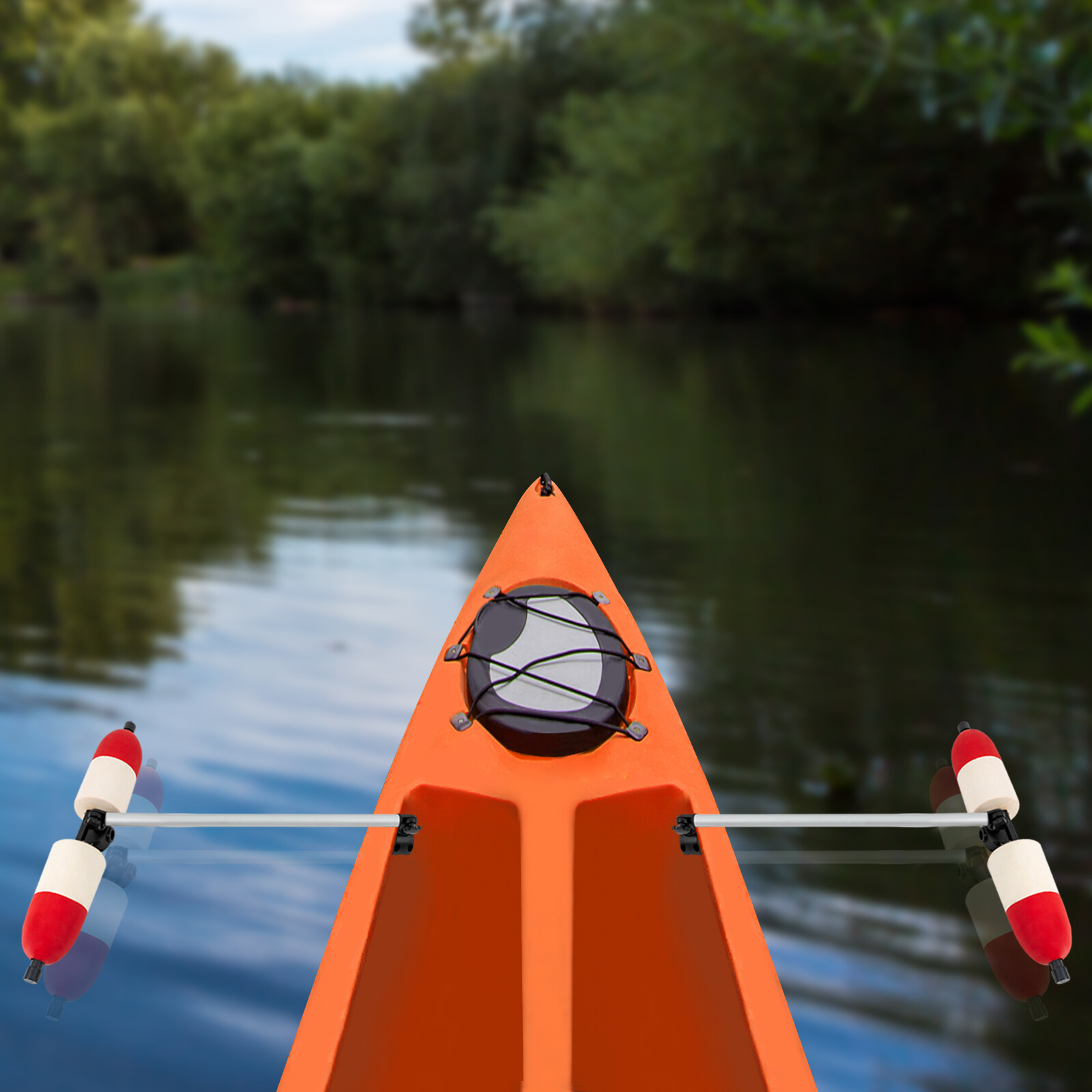 1 Pair for Kayak Canoe PVC Stabilizer System Outrigger Arms Fishing Sidekick Kit