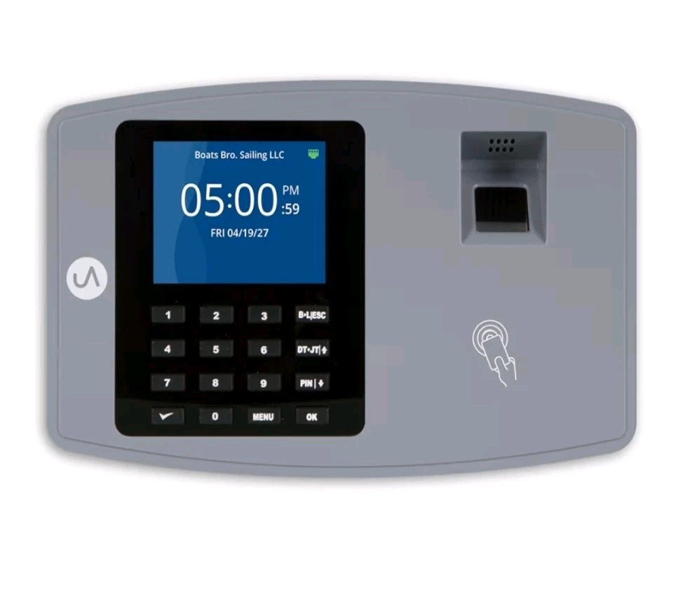 Biometric Fingerprint Time Clock System WiFi & Cloud Tracking for Small Business