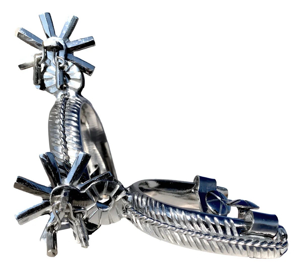 Mexican CHARRO SPURS ESPUELAS Charras Style Charreria HORSE Boot Gear Mexico