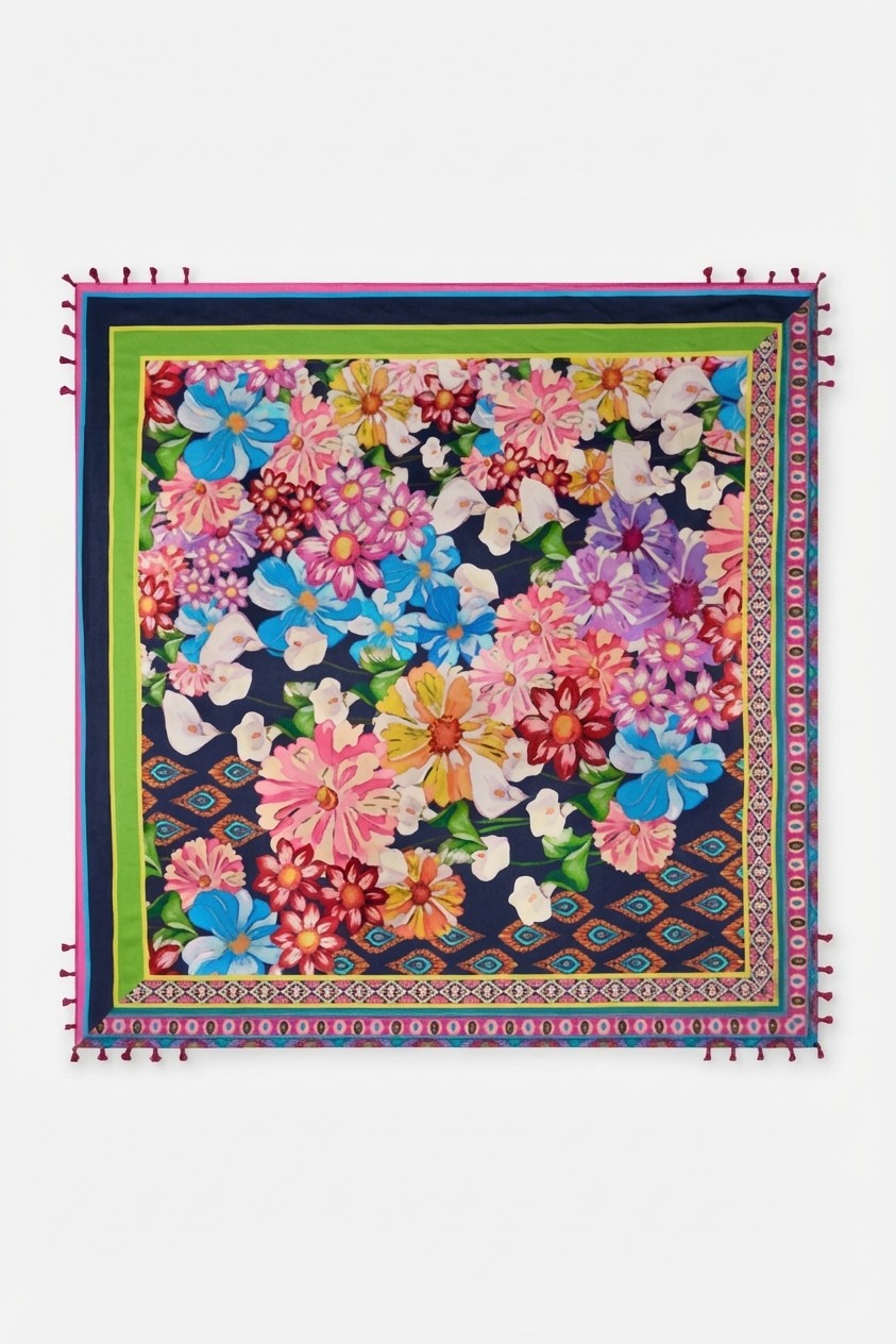 Johnny Was Women's Gerbera Silk Scarf Size One Size