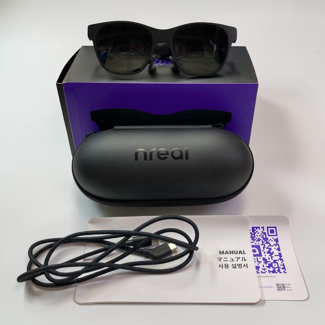 Nreal XREAL Air NR-7100RGL AR Glasses Smart Glasses 201 inch Display OLED Black